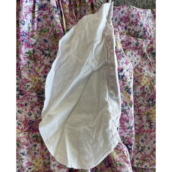 J Crew Puff Sleeve Smocked Midi in Pink Floral Fields Preppy Dress Size L NWT - Picture 14 of 16